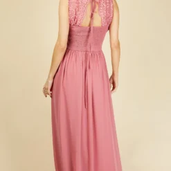 Little Mistress Jenna Rose Lace Detail Maxi Dress -Starlit Dress Sales U20598D1A 4
