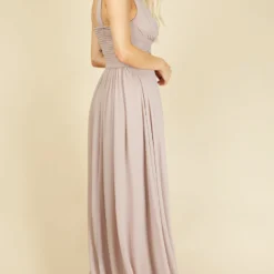 Little Mistress Marta Mink Lace Insert Maxi Dress -Starlit Dress Sales U20886D1A 4