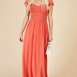 Little Mistress Coral Rose Embellished Sleeve Maxi Dress 7 Little Mistress Coral Rose Embellished Sleeve Maxi Dress -Starlit Dress Sales U33593D1A 1 1