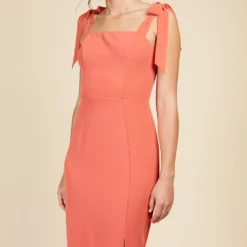 Little Mistress Coral Rose Tie Strap Maxi Dress 8 Little Mistress Coral Rose Tie Strap Maxi Dress -Starlit Dress Sales U33597D1A 2