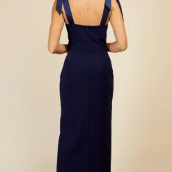 Little Mistress Navy Tie Strap Maxi Dress -Starlit Dress Sales U33597D2A 4