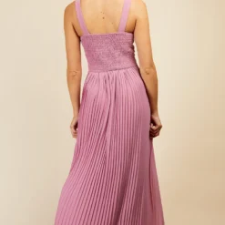 Little Mistress Rose Quartz Lace And Pleated Hem Maxi Dress -Starlit Dress Sales U33598D2A 4
