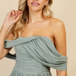 Little Mistress Waterlily Draped Sleeve Maxi Dress -Starlit Dress Sales U33603D3A 3