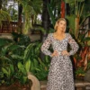 Little Mistress Leopard Print Sweetheart Neckline Midaxi Dress By Vogue Williams