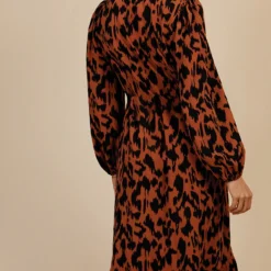 Little Mistress Leopard Print Blouson Sleeve Midaxi Dress By Vogue Williams -Starlit Dress Sales d34189r1a 4 2